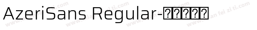 AzeriSans Regular字体转换